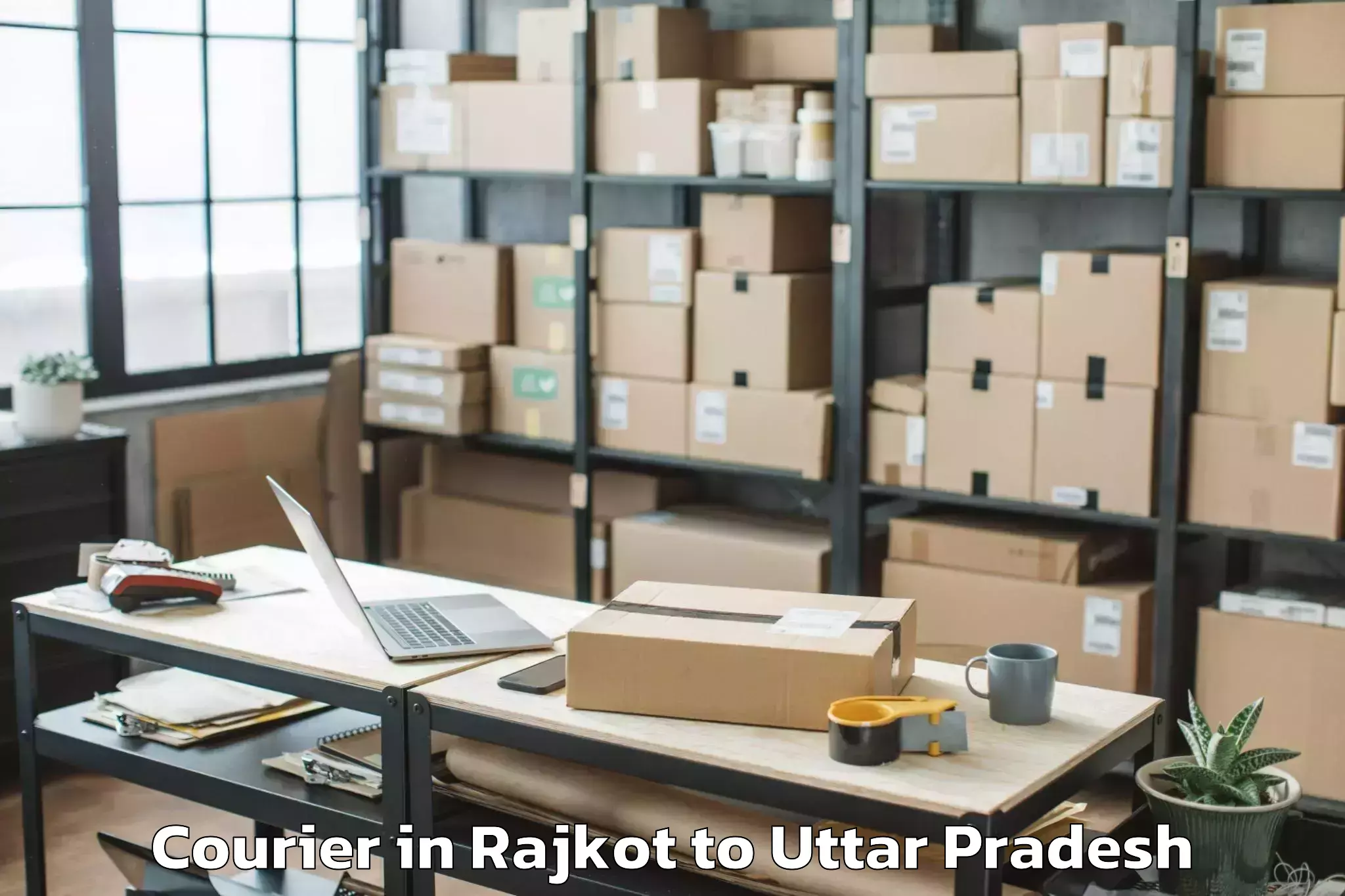 Top Rajkot to Handia Courier Available